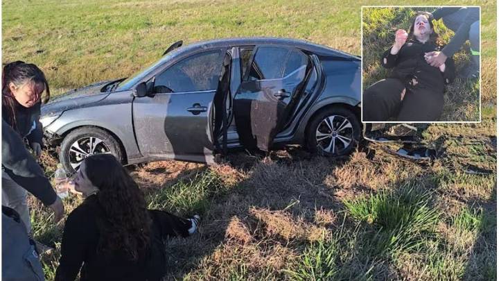 La diputada Rocío Bonacci sufrió un despiste en ruta 9