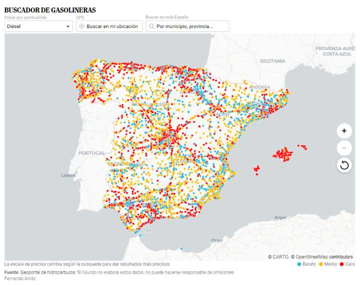 La bajada del combustible convierte al coche en la mejor opción este puente: estas son las gasolineras más baratas