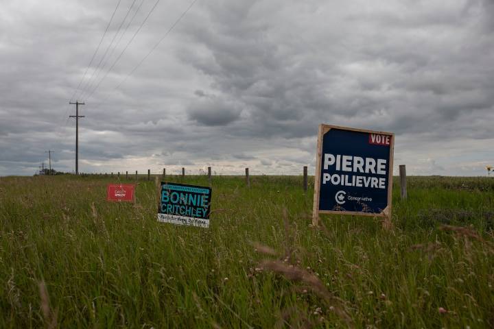 Advance polls open in Poilievre’s Alberta by-election with 214 candidates and a blank ballot