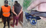 Amenazó a sus vecinos con un revólver e intentó huir de la policía