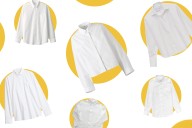 Classic white button-up shirts are an easy choice for work or the weekend