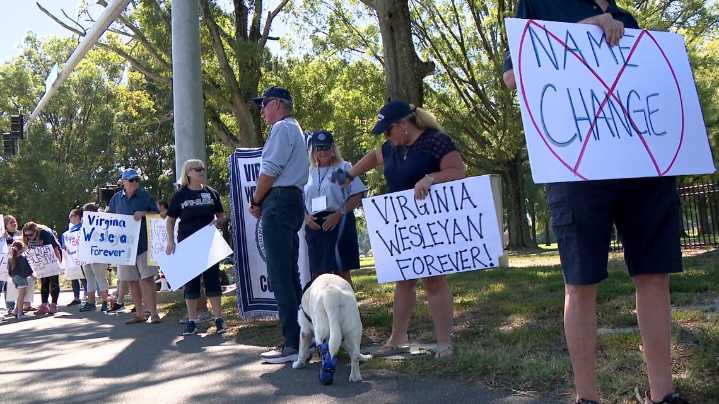 VWU alumni protest name change to Batten University