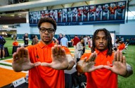 Hurricanes wide receivers in a 'really tight battle'