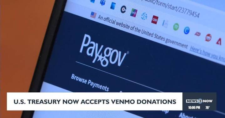U.S. Treasury Department now accepts Venmo donations to relieve national debt