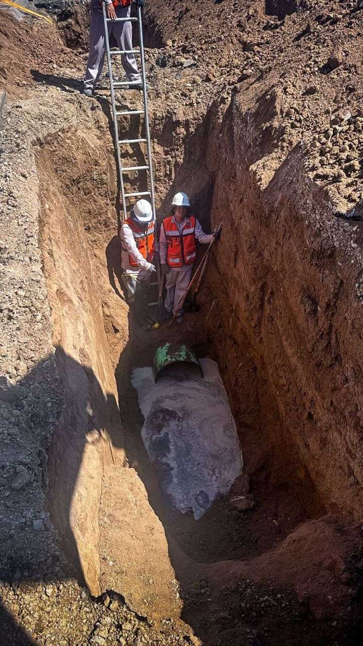 Se hunde tramo de la López Mateos