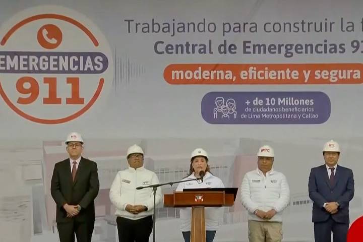 Presidenta lidera ceremonia de inicio de obras de la Central de Emergencias 911