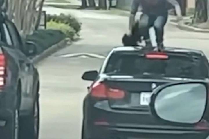 Angry Road Rage Caught on Video Turns Destructive in Houston