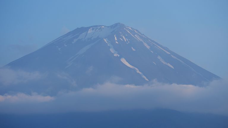 Japan releases AI-generated video showing simulation of Mount Fuji violently erupting