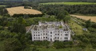 Nature reclaiming abandoned castle
