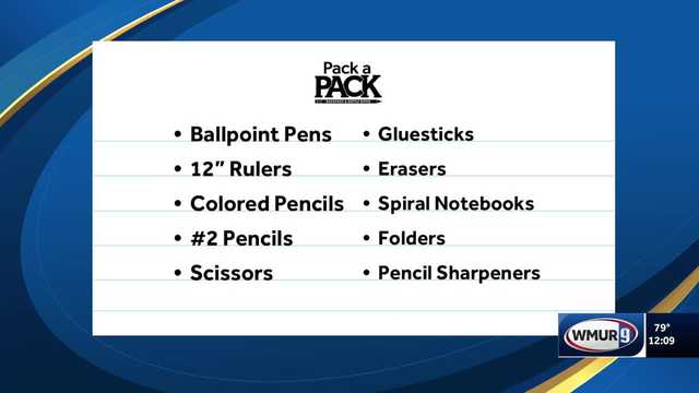 Donations coming in for 2025 'Pack a Pack' drive