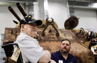 ‘That tank was my life’: 100-year-old Marine reunited with Iwo Jima tank