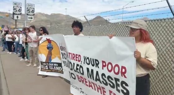 Protestaron en Texas por la apertura de un centro de detención de inmigrantes en Fort Bliss