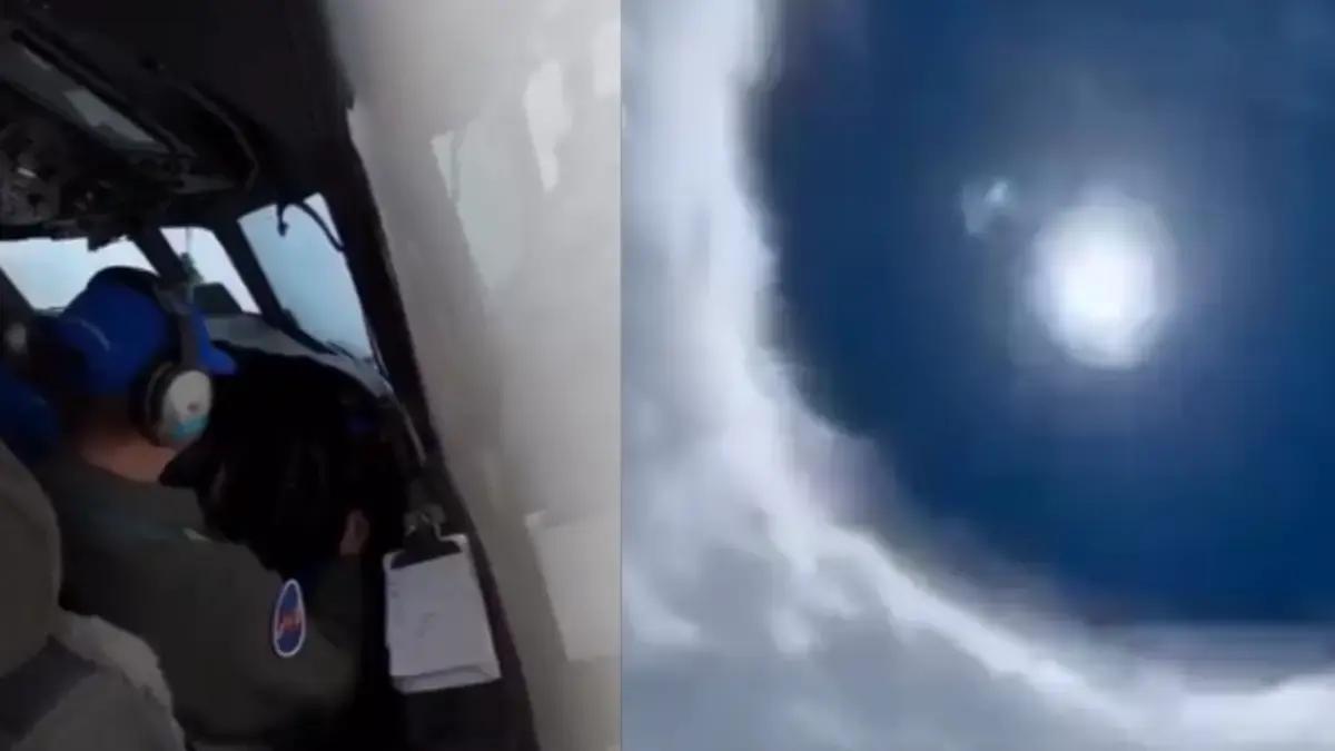 Cazadores de huracanes ingresan al ojo del huracán Erin, tras alcanzar categoría 5