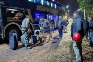 DE VIAJE! Con la ayuda del can “León” gendarmes descubren una valija con 2 kilos de marihuana (IMÁGENES)