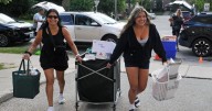 Toiletries, teddy bears, tears unloaded at Laurier move