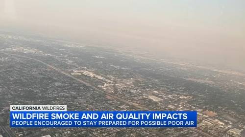 Wildfire smoke from Garnet Fire impacting air quality on the valley floor