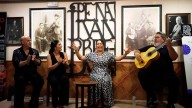 Ana Fargas y Javier Gimeno, en la peña Juan Breva