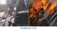 Dos incendios causaron pánico y preocupación en Rawson y Pocito