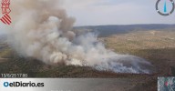 La Generalitat Valenciana solicita la intervención de la UME por el incendio forestal de Teresa de Cofrentes