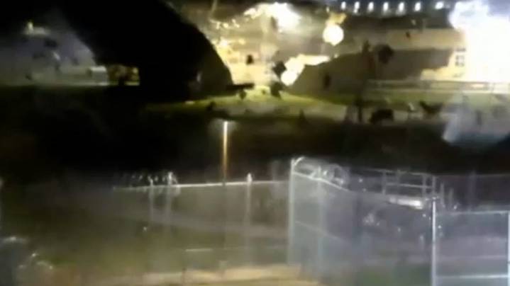Wind blows roof off state penitentiary; See where