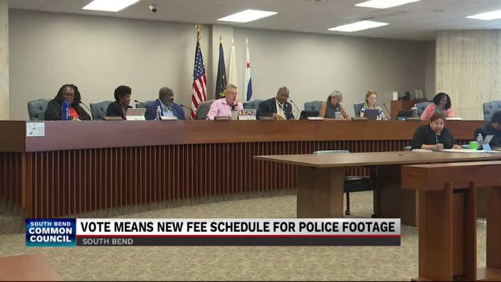 South Bend Common Council passes amended police footage fee schedule bill