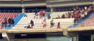 Tres hinchas del Bucaramanga resultaron heridos con cuchillo en el 'Metro'