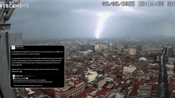 Tormenta eléctrica en CDMX activa sismógrafo