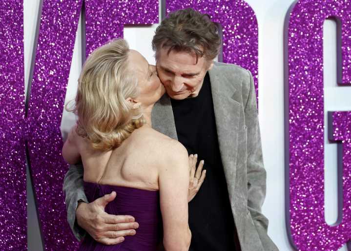 Pamela Anderson, Liam Neeson Accused of Faking Romance to Drum Up 'Naked Gun' Publicity