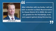 Former Texas House Speaker Dade Phelan will not seek re