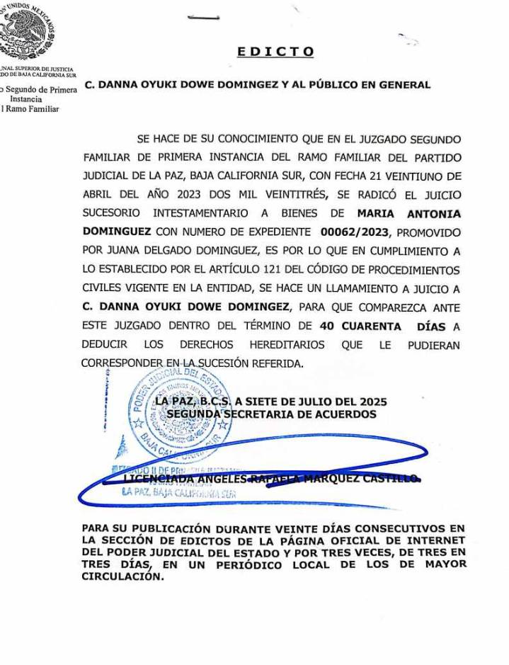 Edicto 00062/2023