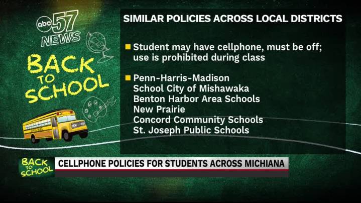 Cellphone policies for students across Michiana