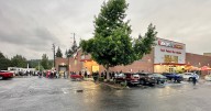 A long line patiently awaited the opening of the new Grocery Outlet on Thursday August 7, 2025
