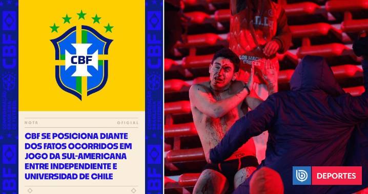 CBF reacciona antes que ANFP y lamenta "barbarie en Avellaneda": exige rigurosidad en investigación
