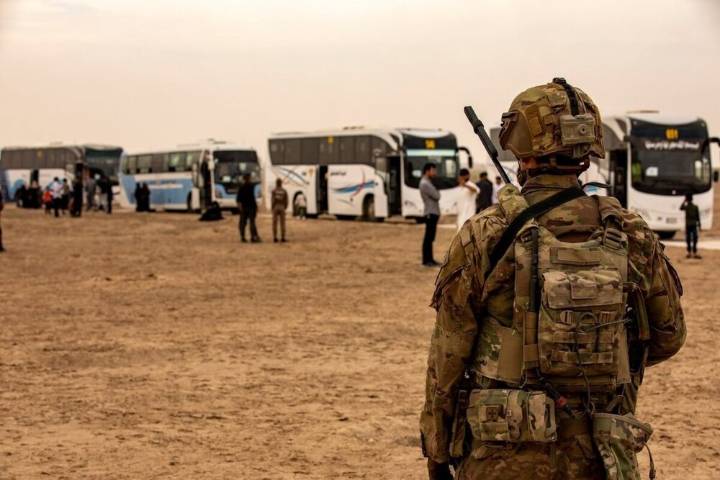 EEUU Las fuerzas de EEUU comienzan la retirada de su base en Irak Europa Press