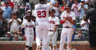 Harris back at cleanup, Baldwin hits sixth against Mets