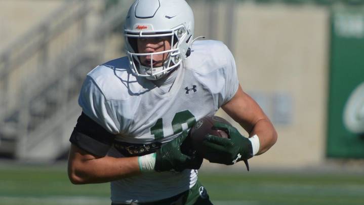 Move from QB to tight end 'feels like home' for CSU's Jaxxon Warren