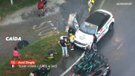 Un compañero de Vingegaard denuncia el robo de su bicicleta mientras le colocaban el hombro tras su caída en La Vuelta