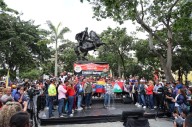 Trabajadores del sector obrero en apoyo al presidente Nicolás Maduro