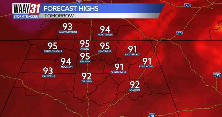 Heating up for the weekend