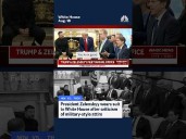 President Zelenskyy wears suit to White House after criticism of military