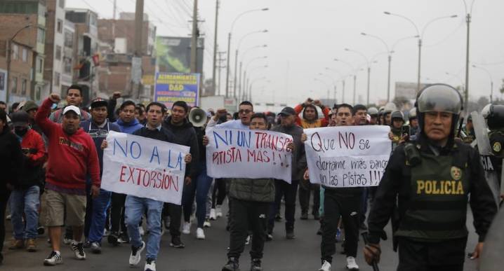 Transportistas anuncian nuevo paro en Lima y Callao para el 21 de agosto