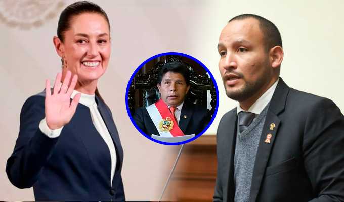 Muñante rechaza solidaridad de Sheinbaum con Castillo: “No se meta en los asuntos internos del Perú”