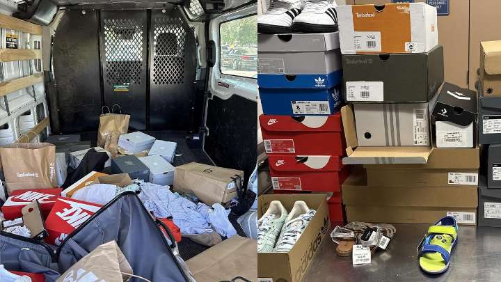 Woman busted after Livermore police find piles of looted clothes, shoes in stolen U