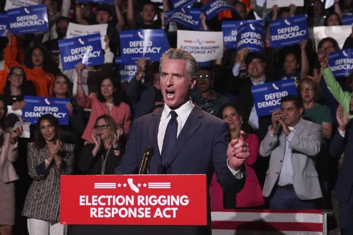 Newsom rolls out redistricting plan, calls for special election