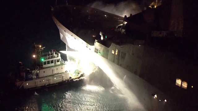 Fire breaks out on US warship off Japan, injuring two sailors