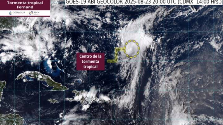 Se forma la tormenta tropical Fernand en el Atlántico; no representa peligro para México