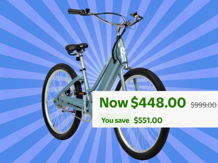 Walmart slashes electric beach cruiser bike price by 55% for back