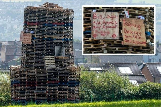 Derry: Republican bonfire branded ‘reprehensible’ as name of PSNI officer Jonathan Caldwell who survived murder bid appears on pyre