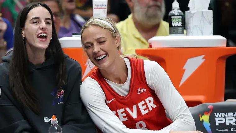 Soph Cunningham’s cheeky thong thirst trap too much for Caitlin Clark