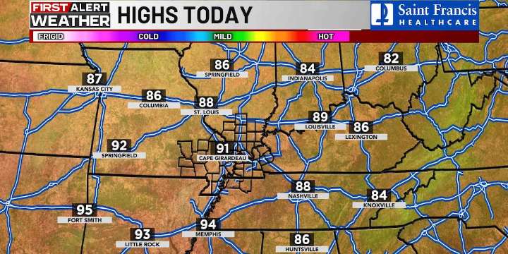 First Alert: Scattered thunderstorms possible today